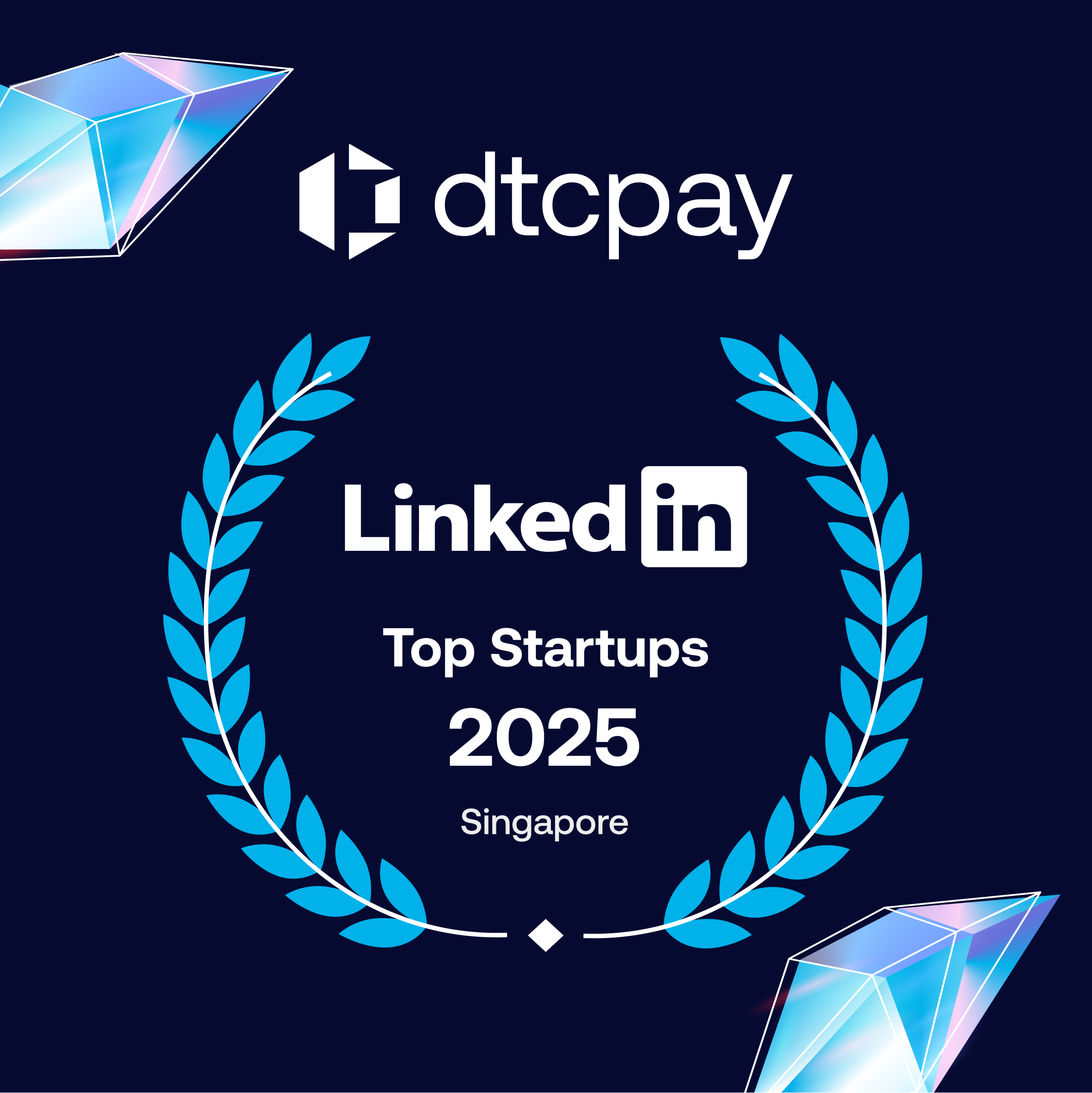 dtcpay Won Linkedin Top Startup in Singapore